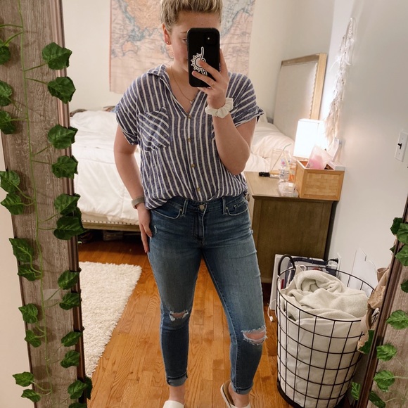 ☼ NWOT distressed skinny jeans - Picture 4 of 14